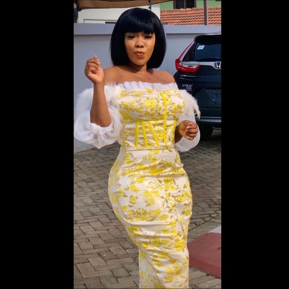 🍋Lace Brocade Dress🍋 - Picture 3 of 4